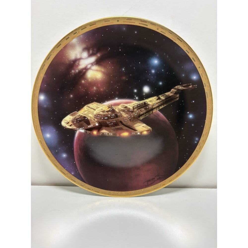Star Trek: The Voyagers Cardassian Galor Warship Hamilton Collector Plate